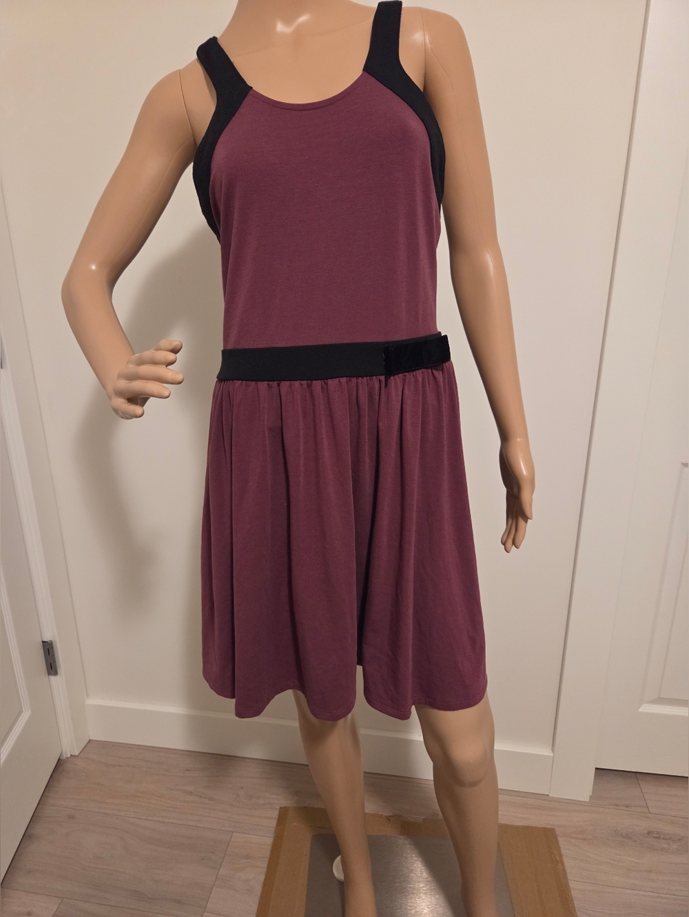 Victoria's Secret Purple& Black Fit & Flare Dress